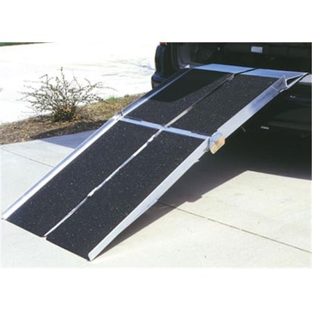 Prairie View Industries Prairie View Industries 8-ft x 30-in Portable Multifold Reach Wheelchair Ramp 800 lb. Weight Capacity Maximum 16-in Rise UTW830